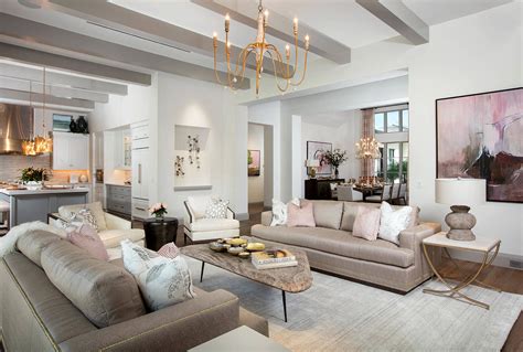 Elegant Restoration Hardware Inspired Taupe Grey Living Room Decor With