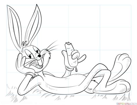 How To Draw Bugs Bunny Step By Step Drawing Tutorials