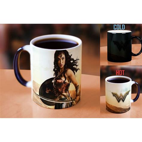 Wonder Woman Movie Ready For Battle Heat Reveal Ceramic Coffee Mug