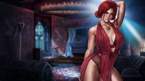 Wallpaper Anime Photo Picture Dandon Fuga The Witcher Triss