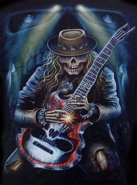 Rock Will Never Die Arte Heavy Metal Grim Reaper Art Totenkopf