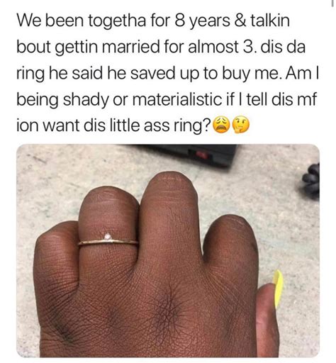 a woman received a really small engagement ring and redditors debate if she s being shady for