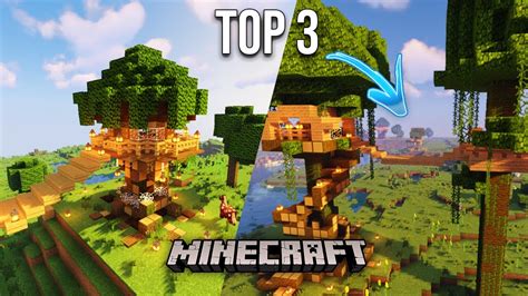 Top 3 Casas Del Árbol Para Minecraft Cómo Hacer Una Casa En El árbol