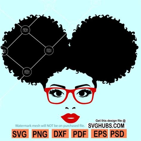 black woman afro puffs svg woman with sunglasses svg afro girl svg black woman clipart