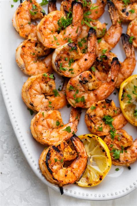 Whether you skewer them on the grill or sear them for ceviche, your shrimp will come alive with these 45 sides for shrimp. Grilled Shrimp Skewers {Best Marinade!} | FeelGoodFoodie ...