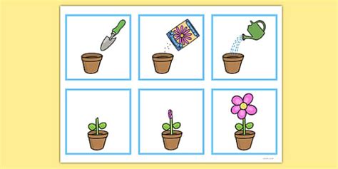 Planting Flowers Sequencing Worksheets Worksheetsday