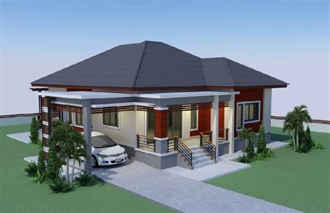 Single Storey 3 Bedrooms 2 Bath Elevated House Modern Bungalow