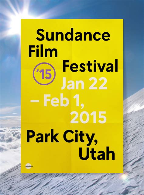 2015 Sundance Film Festival On Behance