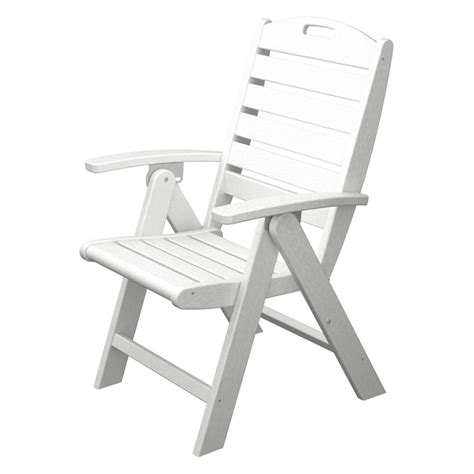 Trex Outdoor Furniture Recycled Plastic Yacht Club High Back Chair
