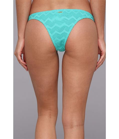 Roxy Making Waves Itsy Bitsy Bikini Bottom In Blue Lyst