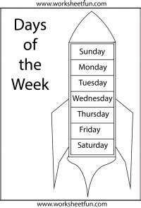 spelling days   week  printable worksheets worksheetfun