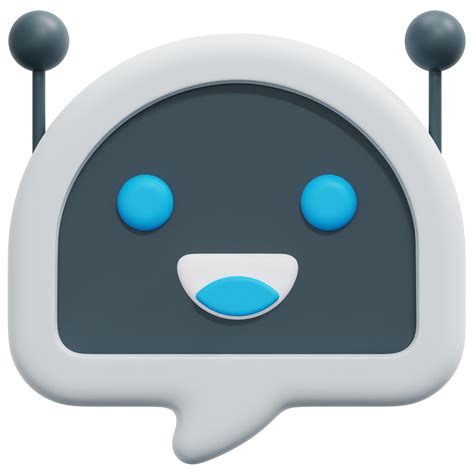 Free Chatbot D Render Symbol Illustration Png With