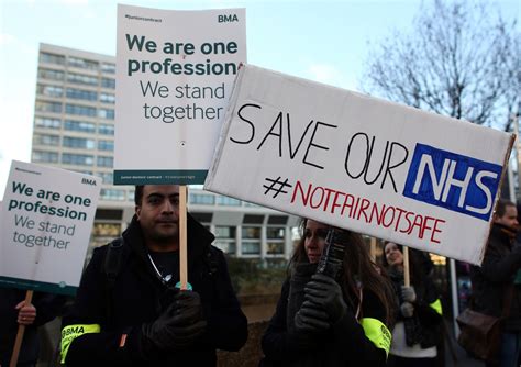 Junior Doctors Strike Thousands Protest Against Government Plans To