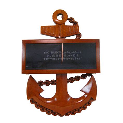 Usn Cpo Anchor Shadow Box American Plaque Company Military Plaques