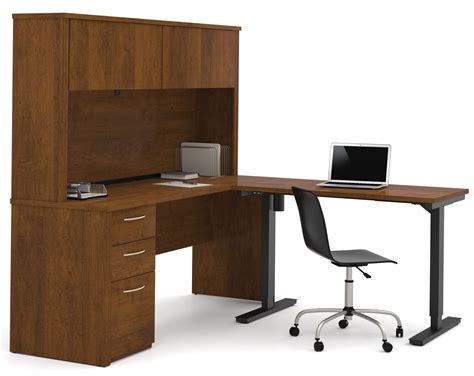 Latitude Run Karyn Electric Adjustable Height L Shape Computer Desk