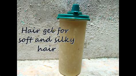 Homemade Hair Gel For Smooth And Silky Hair Youtube