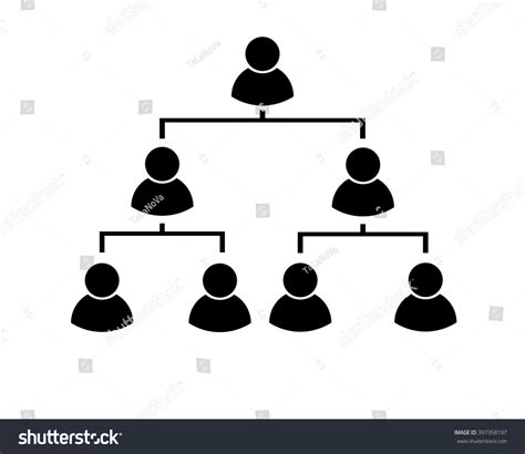 Business Hierarchy Structure Royalty Free Stock Vector 397358197