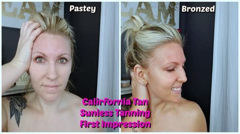 california tan sunless tanning first impression youtube