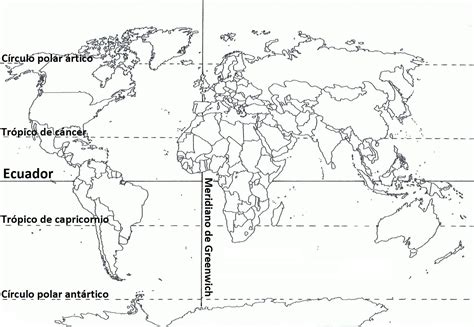 GeografÍa Para Todos Mapamundi De LÍneas ImÁginarias