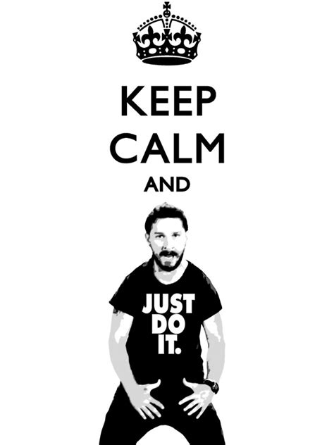 Keep Calm And Just Do It Transparent Text By Ninwiito Redbubble