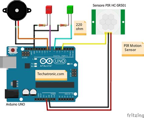 Arduino With Pir Sensor For Motion Detector Techatronics
