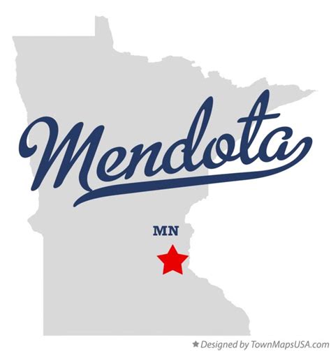 Map Of Mendota Mn Minnesota