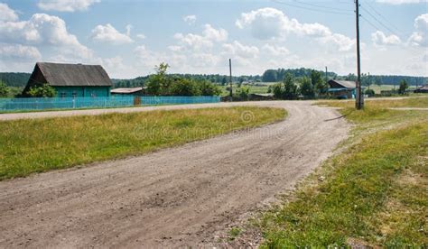 Dirt Road In A Russian Village Stock Photo Image Of Nature Russian