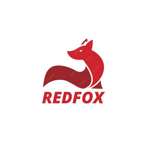 Premium Vector Abstract Simple Red Fox Logo Template
