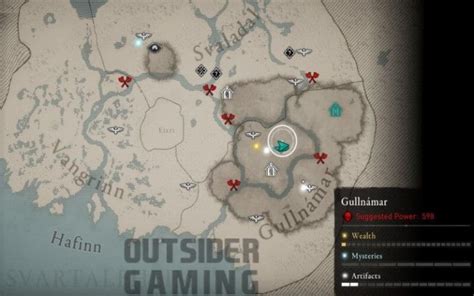 How to find all the Gullnámar Artifacts in Assassins Creed Valhalla