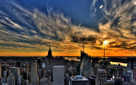 Sunset In New York Wallpapers