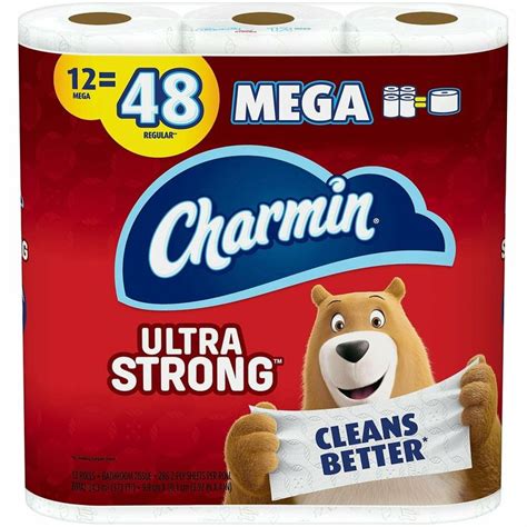 Charmin Ultra Strong Bathroom Tissue Mega Ebay