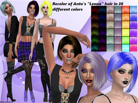 Recolor In 36 Different Colors Found In Tsr Category Sims 4 Female