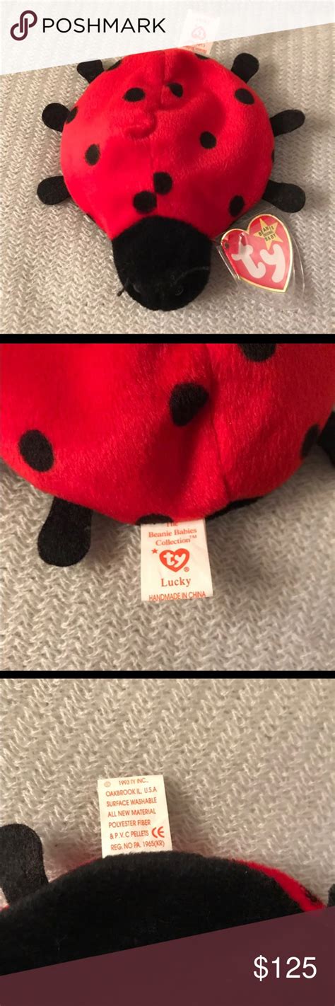 Ty Lucky The Ladybug Beanie Baby Baby Beanie Ladybug Baby
