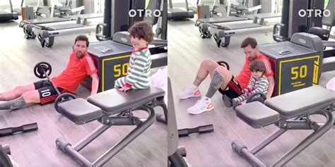 Lionel Messi Home Workout Includes His Adorable Son Ciro