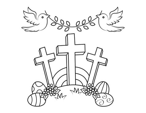 Coloring Pages Crosses