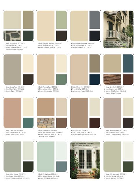 Exterior Color Palettes Of Three