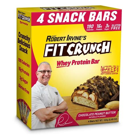 Fitcrunch Protein Bar Chocolate Peanut Butter 4ct Chocolate
