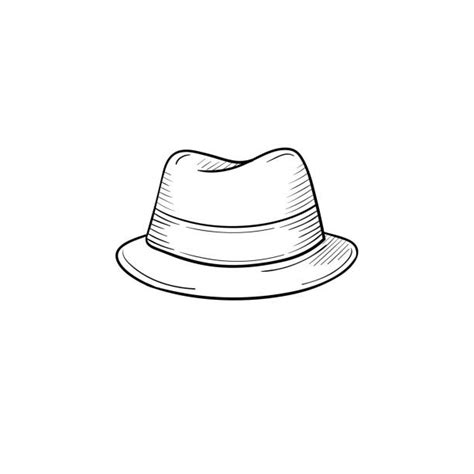 960 Drawing Of A Fedora Hat Stock Photos Pictures And Royalty Free