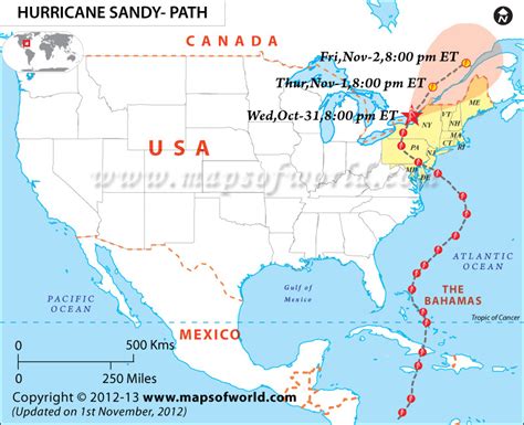 Areas Affected By Hurricane Sandy