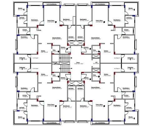 Apartment Cluster Layout Plan Autocad Drawing Cadbull My Xxx Hot Girl