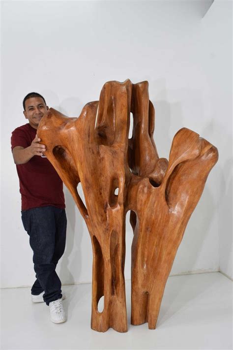 Large Organic Wood Sculpture At 1stdibs