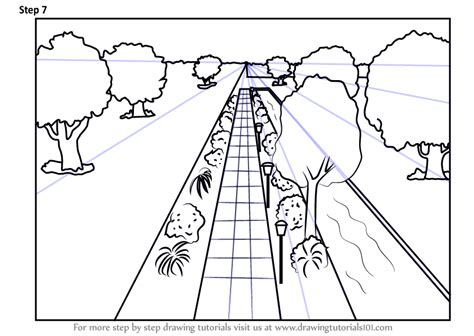 Landscapes to draw easy step by step. Learn How to Draw One Point Perspective Landscape (One ...