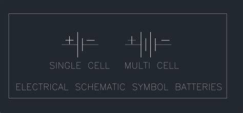 ` i cant find any symbol for that smd part, associated with the right part.` Electrical Schematic Symbol Batteries | CAD Block And ...