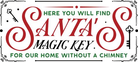 Here You Will Find Santas Magic Key Christmas Free Svg File For