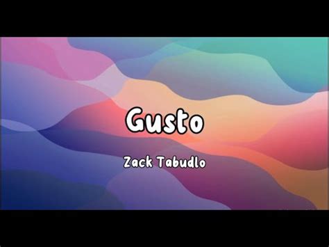 Gusto Zack Tabudlo Ft Al James FanMade Lyric Video 2023 DISCLAIMER CTTO YouTube