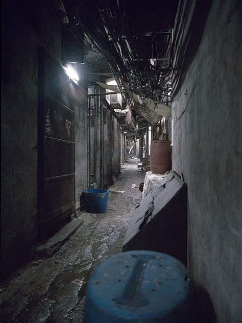 06alleyil Kowloon Walled City Chinese Wall Book City Back Road