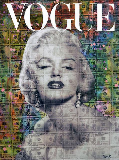 marilyn in vogue style mixed media by james hudek