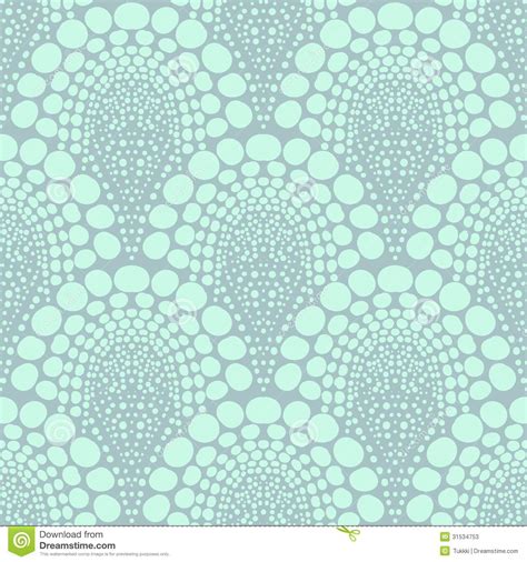 Bold Dotted Geometric Pattern In Art Deco Style Stock Vector