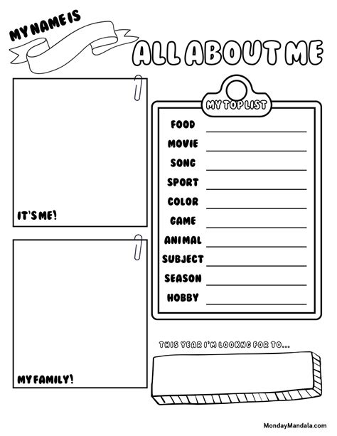 30 All About Me Worksheets Free Pdf Printables