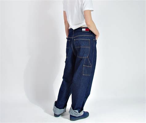 90s Tommy Hilfiger Baggy Jeans Hip Hop Rap Style American